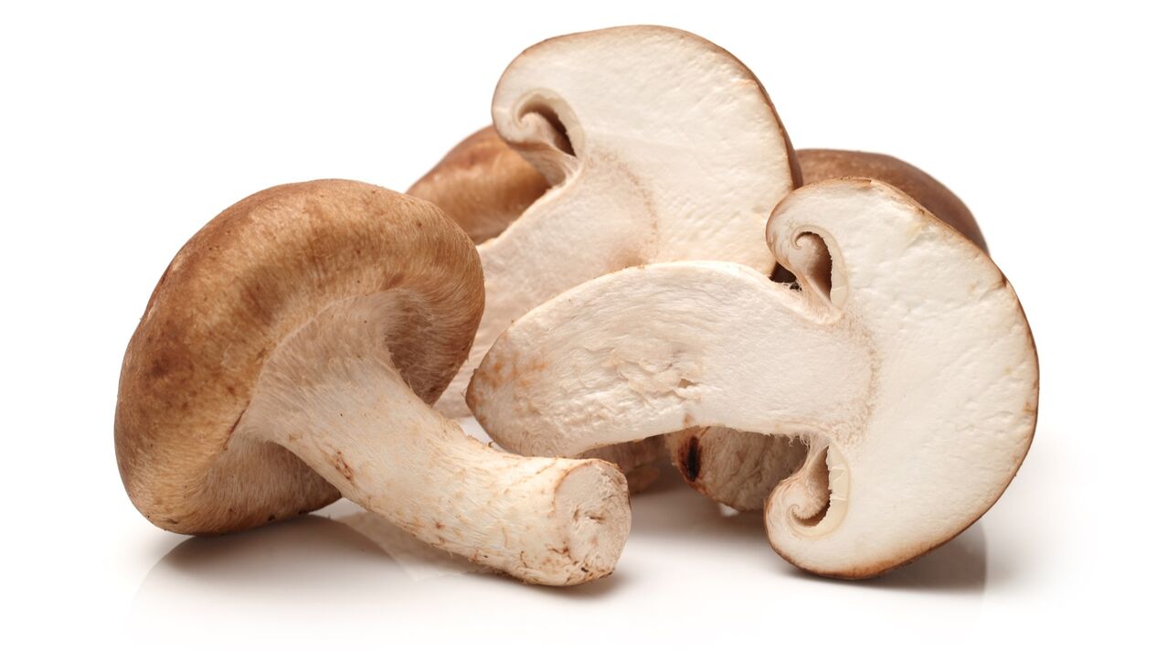 Funghi shiitake in capsule cardiformi