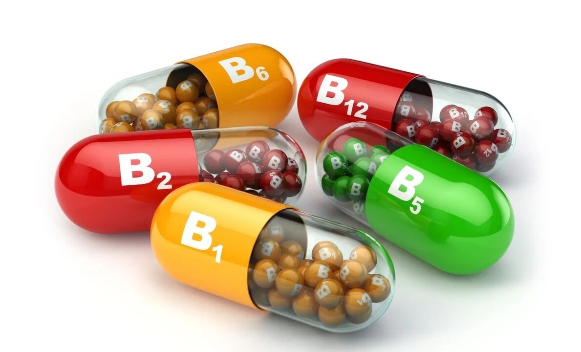 Vitamine del B in cardiforme